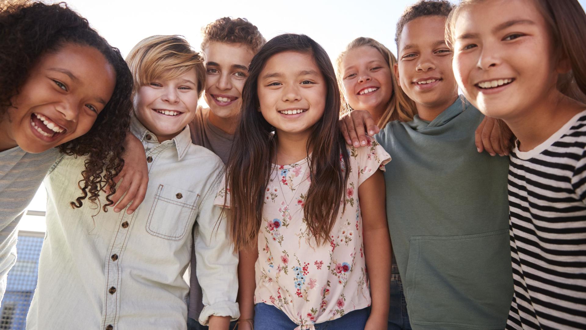 Kids smiling 