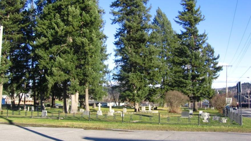 Quesnel Pioneer Cemetery - West Elevation