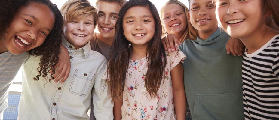 Kids smiling 