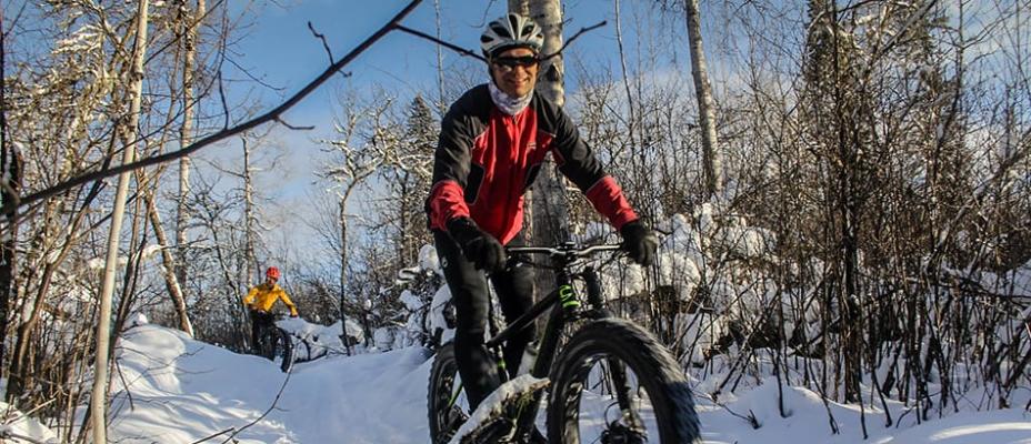 snow biking