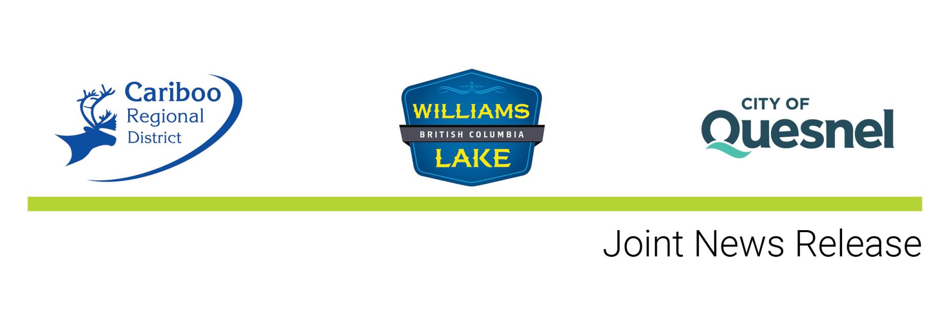 CRD, City of Quesnel, and City of Williams Lake logos1
